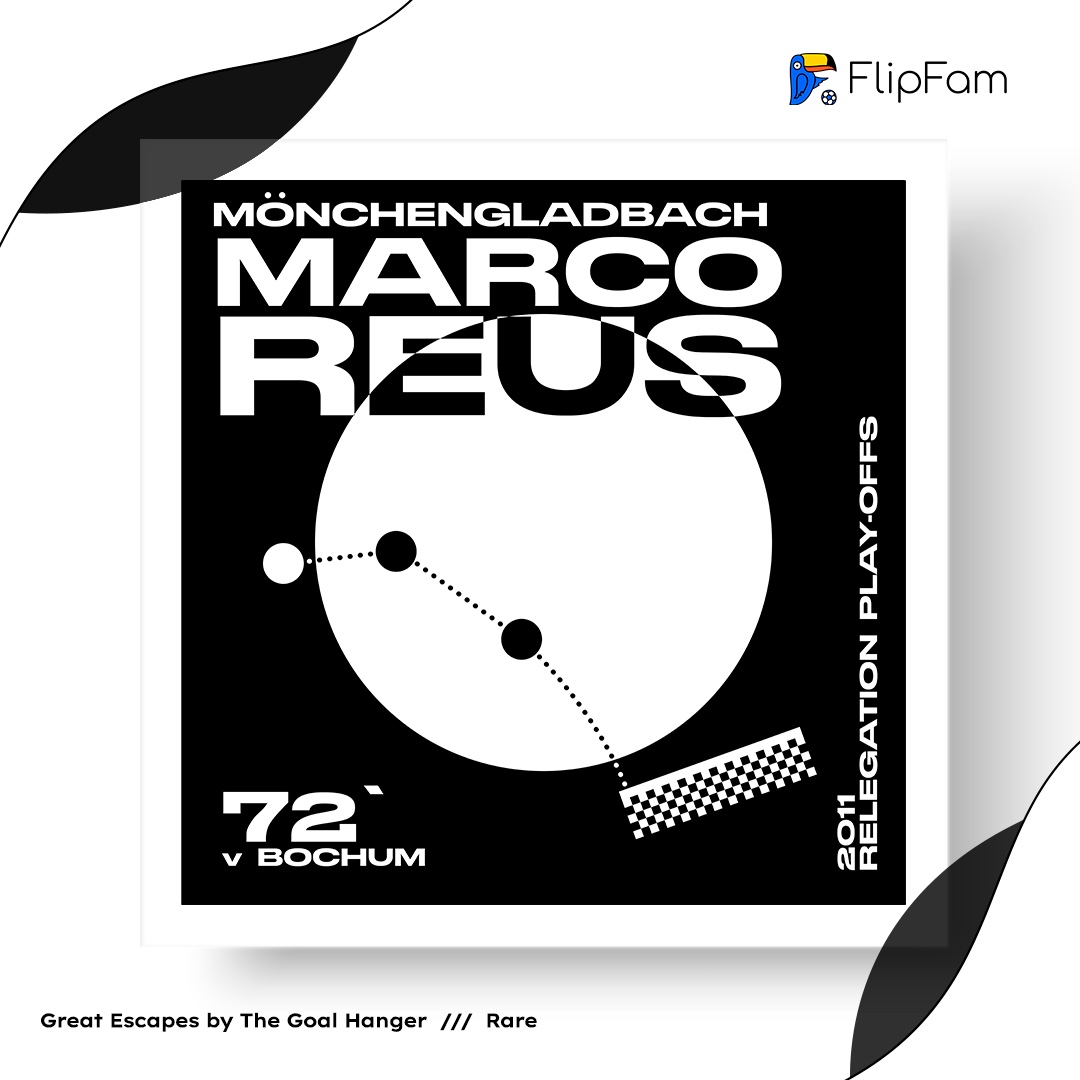 FlipFamHQ's tweet photo. Reus ⚽ 2011 Bundesliga Season 🇩🇪

This artwork is part of the ‘Great Escapes’ series. ✨

'Great Escapes' includes some of the most dramatic goals which lead to surviving relegation. 😳

Artwork by The Goal Hanger for FlipFam. https://t.co/KxeNOOB4IU