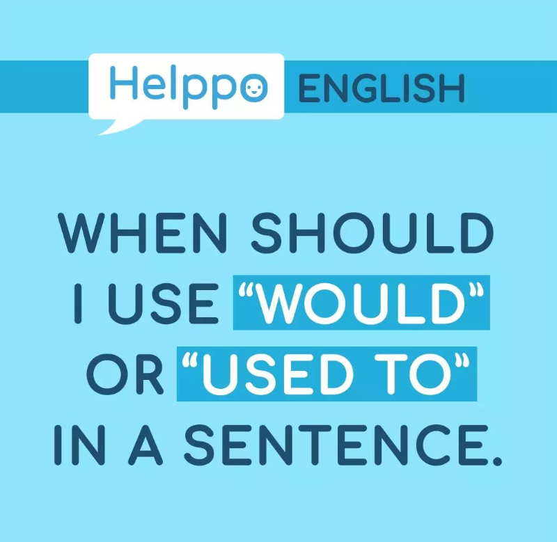 'Would' describes actions or situations that were repeated many times;

'Used to' describes any action or situation that continued for a period of time in the past,
including repeated actions or situations.

#learning_english #english_learning #englishlesson #englishschool