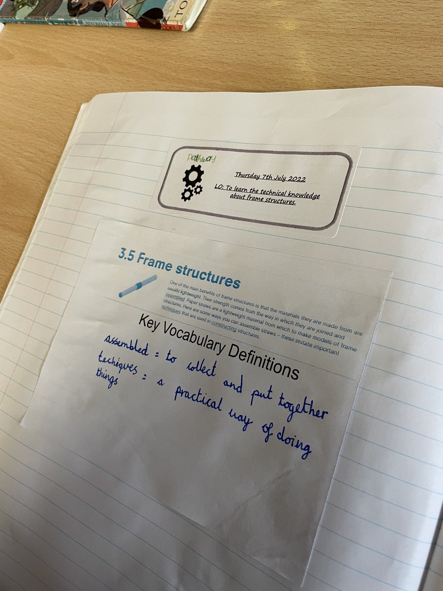 Chess_WPA's tweet photo. Great knowledge being learnt in our final segment of our pathways which is a DT project in making Frame Structures where we will create a kite in the next few days. Today we learnt all about the technical side of structures! #WatersideDT https://t.co/q3LvQm0OVr