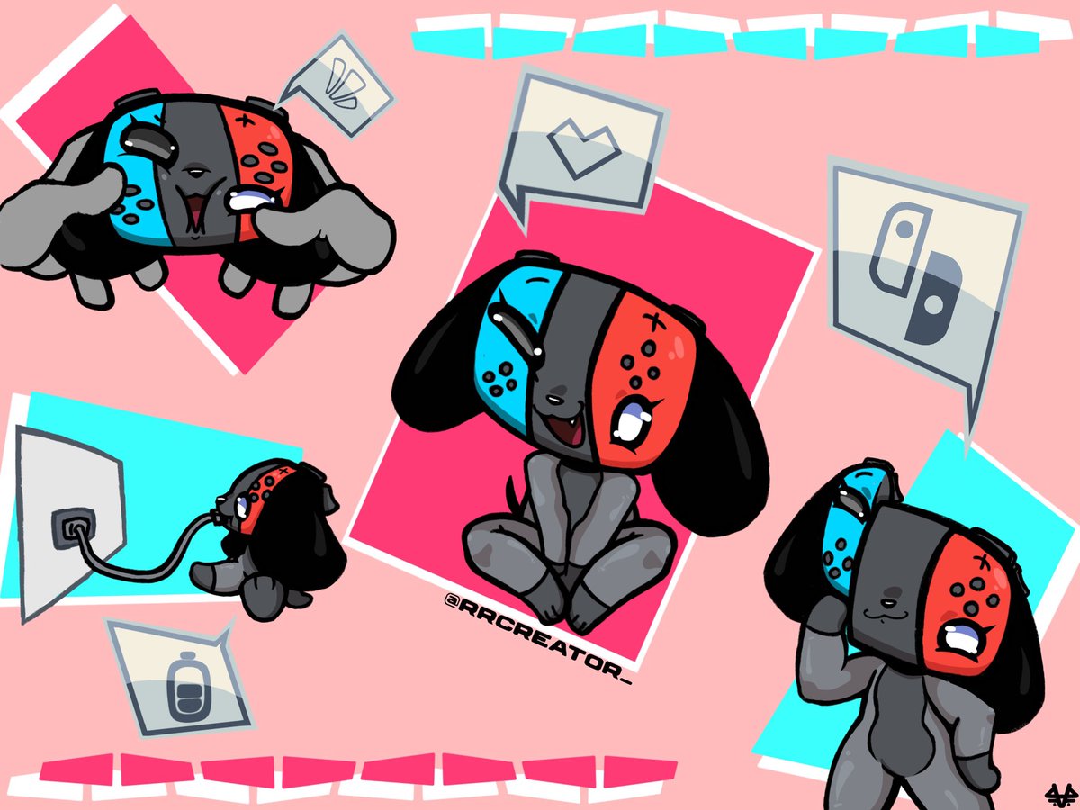 RRcreator_'s tweet photo. Switch dog.. I guess #switchdog #Nintendoswitch #digitalart https://t.co/PVMbDbN4cQ