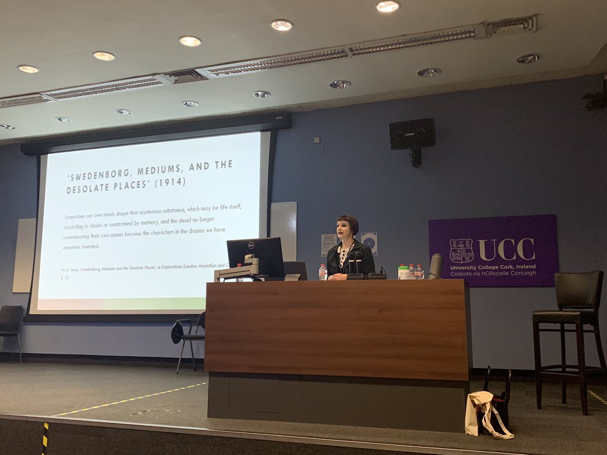 Claire Nally, Associate Professor @NorthumbriaUni #keynote on “Ireland’s Funerary Culture and Ancestral Memory: W. B. Yeats’s Early Poetry and Prose” #esswe8 #keynotesession