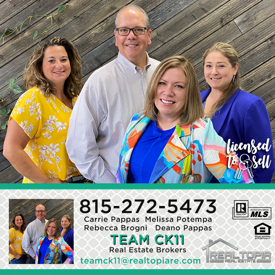 Ck11Team's tweet photo. Always Accepting New Clients!
Call Carrie Pappas and her TEAM CK11 - Realtopia Real Estate to help make Real Estate less complicated. 815-272-5473 #teamck11 #realtopia #happyhoming #sellwithteamck11
#youllthankheavenforteamck11 https://t.co/ubjprOspiK