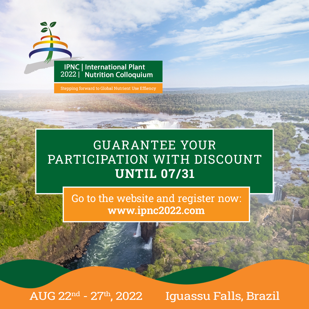 ipnc2022's tweet photo. 🚨 Last weeks to secure your participation in the International Plant Nutrition Colloquium with a discounted registration fee.
👉 Access the website for updates and news about the colloquium: https://t.co/yyKVrhh2ZS https://t.co/HDDE53A7zA
