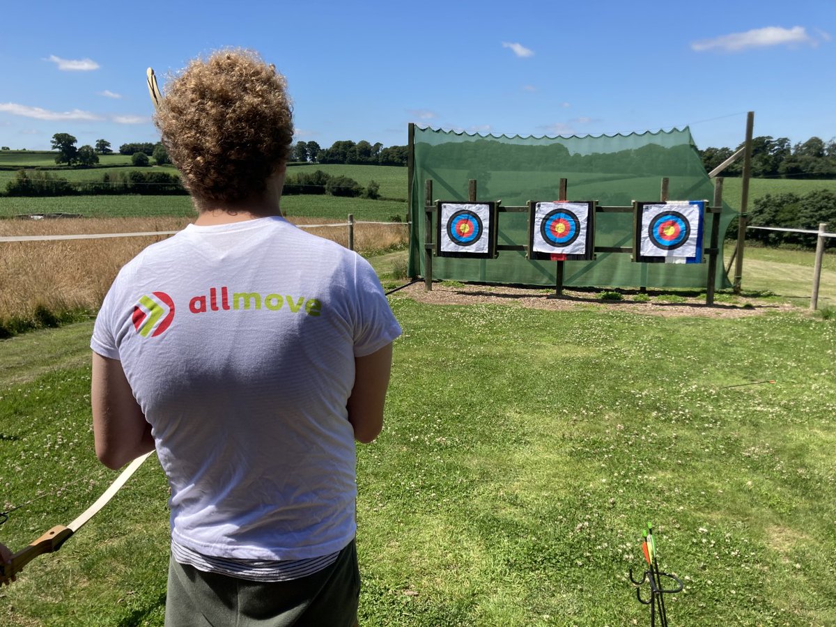AllMoveChris's tweet photo. FOOOORE! β½οΈβ³οΈ
Glorious afternoon spent with Ellen Tinkham School at @devonactivity βοΈ
Foot golf AND archery on offer for their #AllMove participants! π―
Getting out and using local facilities is incredibly important to these young people π
#LetsGetActive
@mencap_charity https://t.co/iAxEliFRcw