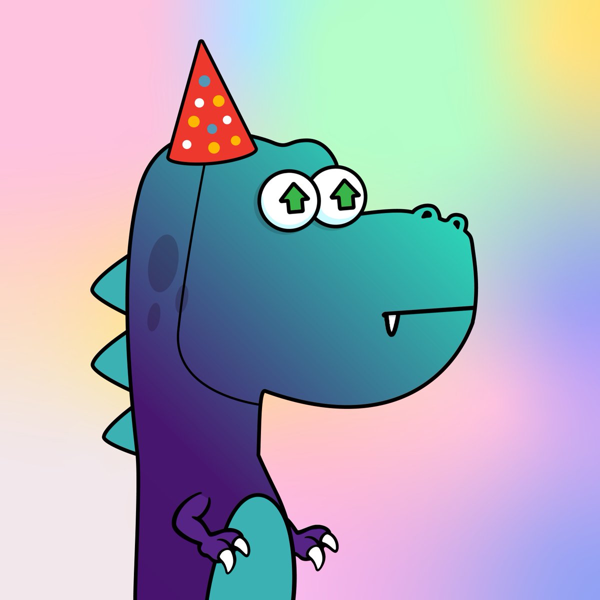 Party time in 3 hours! 🥳
This Dino is #Bullish 

#nftart #NFTshill #Solana #SolanaNFTs