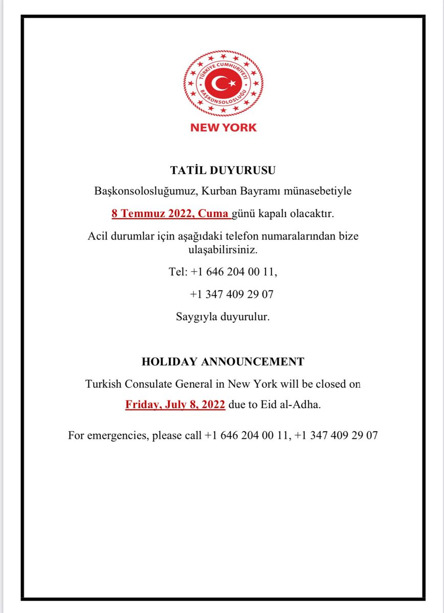 TC_NewYorkBK's tweet photo. DUYURU/ANNOUNCEMENT 📢 https://t.co/l0k5dPkUvM