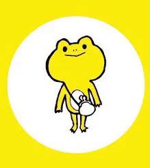 Keron, a yellow frog bank employee with hopes and dreams packed into his pouch, is the mascot of Japan's Shinonome Shinkin Bank. 