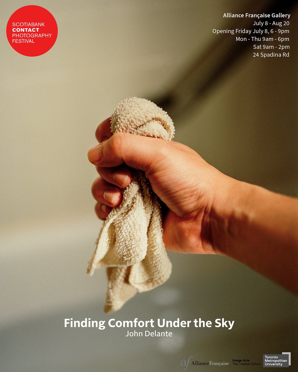 imagearts_tmu's tweet photo. TOMORROW @ 6PM! Exhibitions by Image Arts Photo Alum John Delante (COMFORT UNDER THE SKY) &amp; Anne-Marie Cloutier (TEEN SPIRIT) open @ContactPhoto @ Alliance Francaise Gallery (24 Spadina Rd)! Shows run from July 8 - Aug 20 | Free &amp; Open to Public | Info: https://t.co/ygZJQDtu4U https://t.co/vzYSJ3sR9W