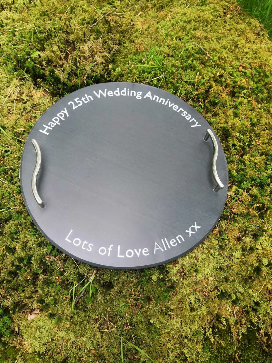 Personalised cheeseboards in fabulous Cumbrian slate make great presents for special events. 
#handcrated #cumbrianslate #shoplocal #bespoke #slate #gifts 
buff.ly/3D3AjWD