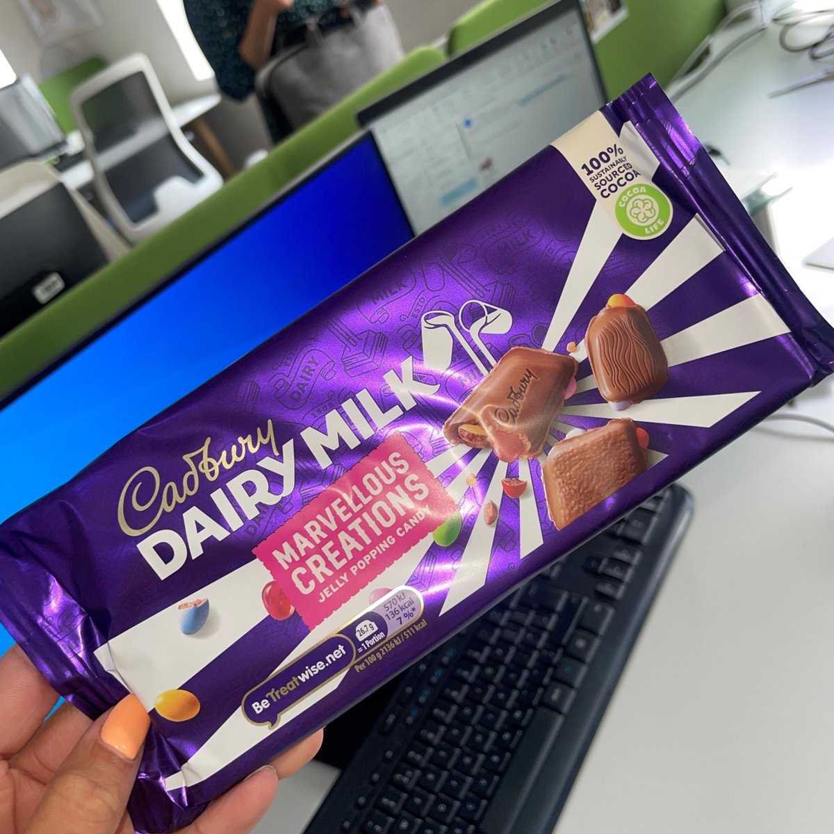 MjlAdvertising's tweet photo. Thursday 7th July - WORLD CHOCOLATE DAY🍫 🤎 On this annual celebration of chocolate, the team at MJL were surprised with a chocolate bar at their desk. What is your all time favourite chocolate bar? https://t.co/qtQC04xZA4