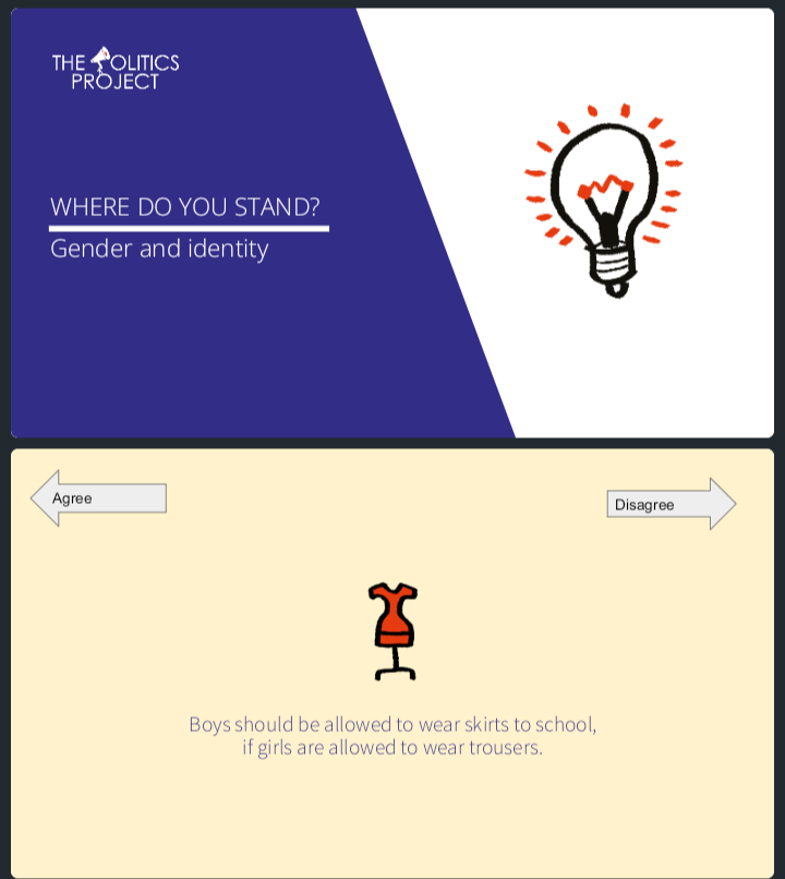 RVHS_MCocker's tweet photo. @PoliticsProject It was indeed. The ' Where do you stand?' activity from your set of resources was also an excellent icebreaker too. https://t.co/jHAM0CbEjv