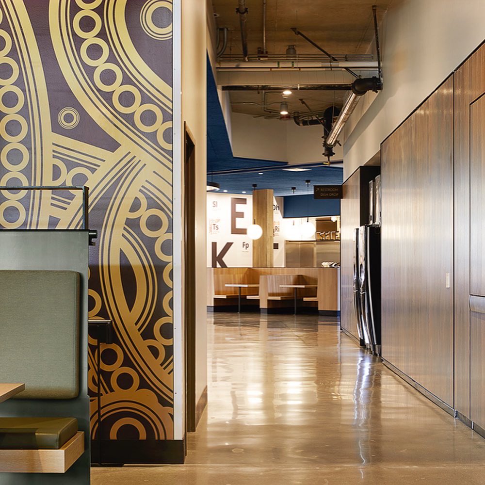 StudioSC's tweet photo. We blended international inspiration with a different idea of the dining hall for @UW's newest facility. Look closer at the design details in our latest blog: https://t.co/ssRty8FwM2 https://t.co/cRjtM669Jd