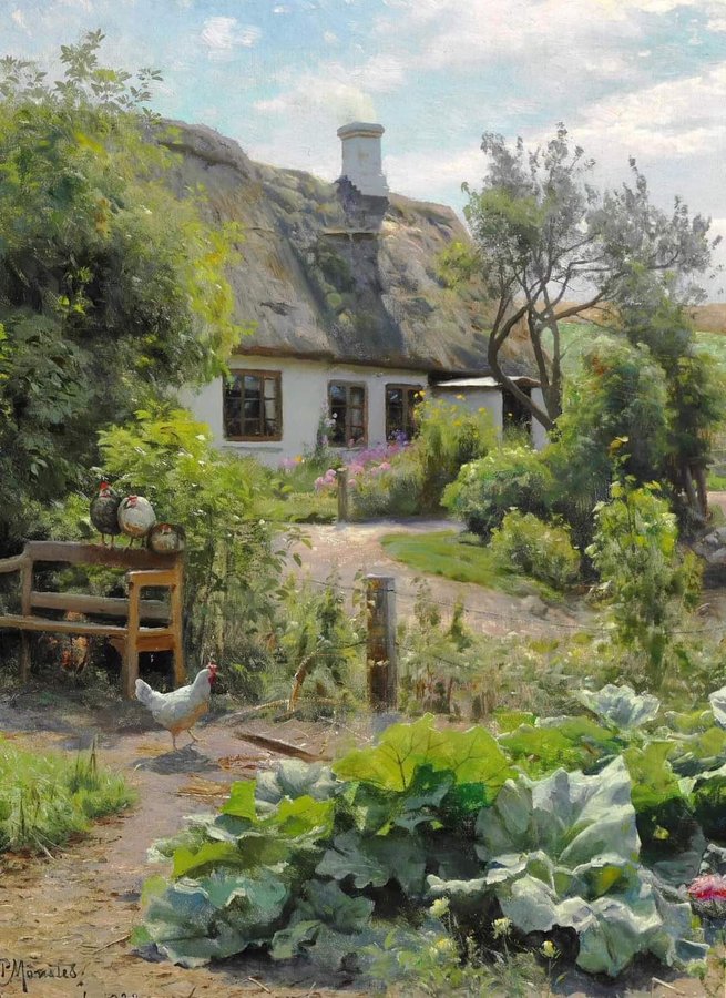 Dominiquepucini's tweet image. Peder Mork #Monsted
 1859-1941
 Peintre danois
 &quot;L&apos;étang du village&quot; #peinture