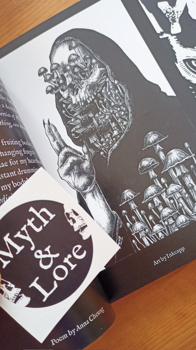 Just received my contributors copy of the stunning Myth&amp;Lore zine <a href="/GeistArtUk/">Geist</a>. Incredible to feature alongside amazing artists such as <a href="/MatGost/">MatGost</a> <a href="/Flynx13/">Jo Flynn</a> <a href="/SJDelaneywriter/">S.J. Delaney</a> @amiclement01 @JWattsAuthor <a href="/klashnikv/">klashnikv 🔞</a> for 'Issue 2: Fungus Among Us'