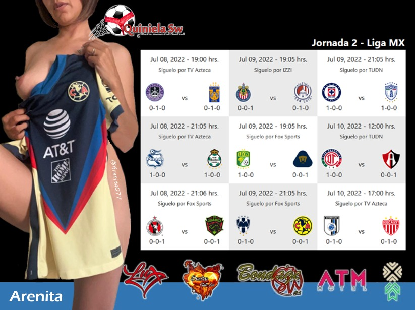 QuinielaSW's tweet photo. @Arenita077 es una de las chicas de nuestro #TeamQSW y TU puedes ganarte su pack tan solo al participar en esta #Jornada2 de la #LigaMX
las piernas de esta sexy aguilita vuelven loco hasta al director de cualquier manicomio...
quieres ver mas? juega hoy mismo, preguntame x MD https://t.co/iEEm8BHqbz