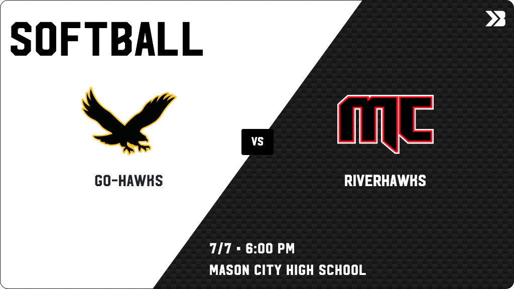 Softball (Varsity) Game Day! - Check out the event preview for the The Waverly-Shell Rock Go-Hawks vs the Mason City Riverhawks. It starts at 6:00 PM and is at Mason City High School. ia.varsitybound.com/softball/2021-…