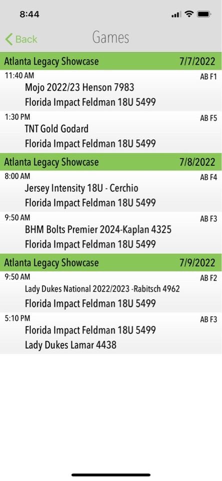 FLImpact04's tweet photo. We are at Atlanta Legacy this week! Come out to watch the talent on this team! Here is the schedule! https://t.co/aXcikLq0LX