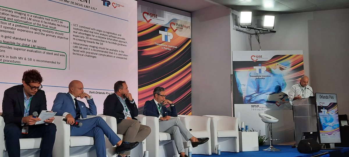 💪The last advanced course of the day!
👉"Imaging in PCI for complex anatomic scenorios: left main, CTO and bifurcation PCI" now in the Auditorium.
👨‍⚕️Chairpersons: Massimo Fineschi, Michele Pighi 
#GISETIP2022