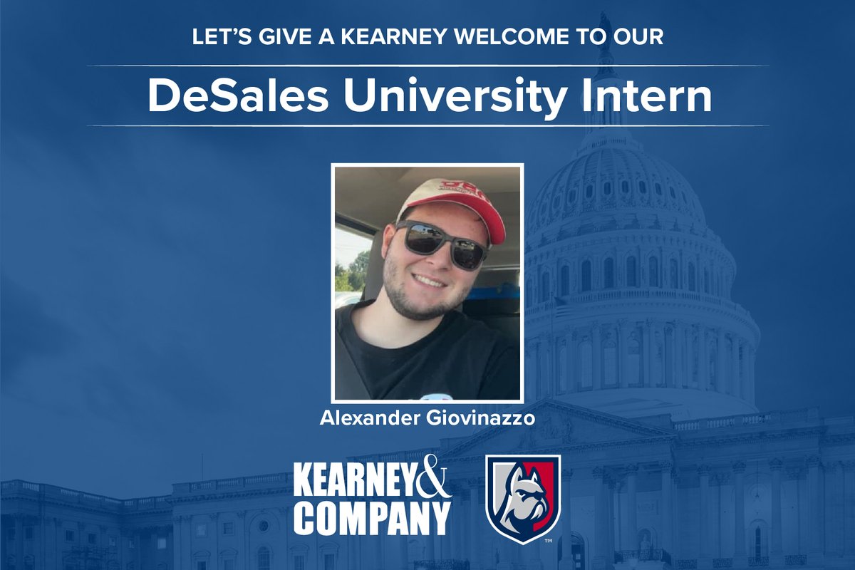 Kearneyandco's tweet photo. We're so happy to have our interns from @BryantUniv, @DeSales, and @MSMU! Don't forget! Weโve been nominated for @wayup's 2022 Top 100 Internship Programs List! Click the link to cast your vote now: https://t.co/hxq4H0hDye.
#KearneyInterns #WhyKearney https://t.co/cQlqMkuOeF