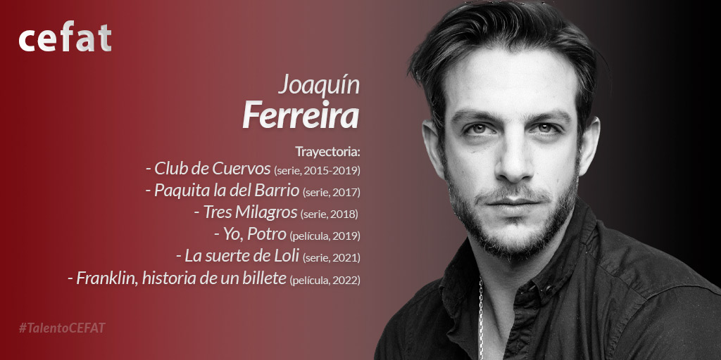 AztecaCEFAT's tweet photo. Joaquín Ferreira ha sido protagonista en más de 10 producciones, participando en la primera serie de habla hispana en Netflix, "Club de Cuervos".
#TalentoCEFAT es @soyjoaquinf https://t.co/IeOXneUhiT