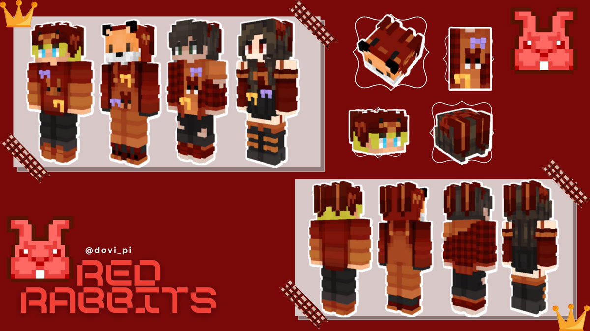 dovi_pi's tweet image. !MCC SKINS
~Red Rabbits🐰

RTs are appreciated :]

#mcc #mccskins #mccfanart #tommyinnitfanart #seapeekayfanart #redrabbits #shubblefanart @tommyinnit @Seapeekay @CrankGameplays @shelbygraces