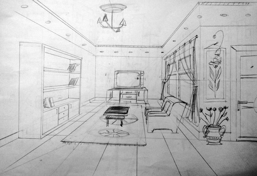 My first architectural drawing, waiting for your comments