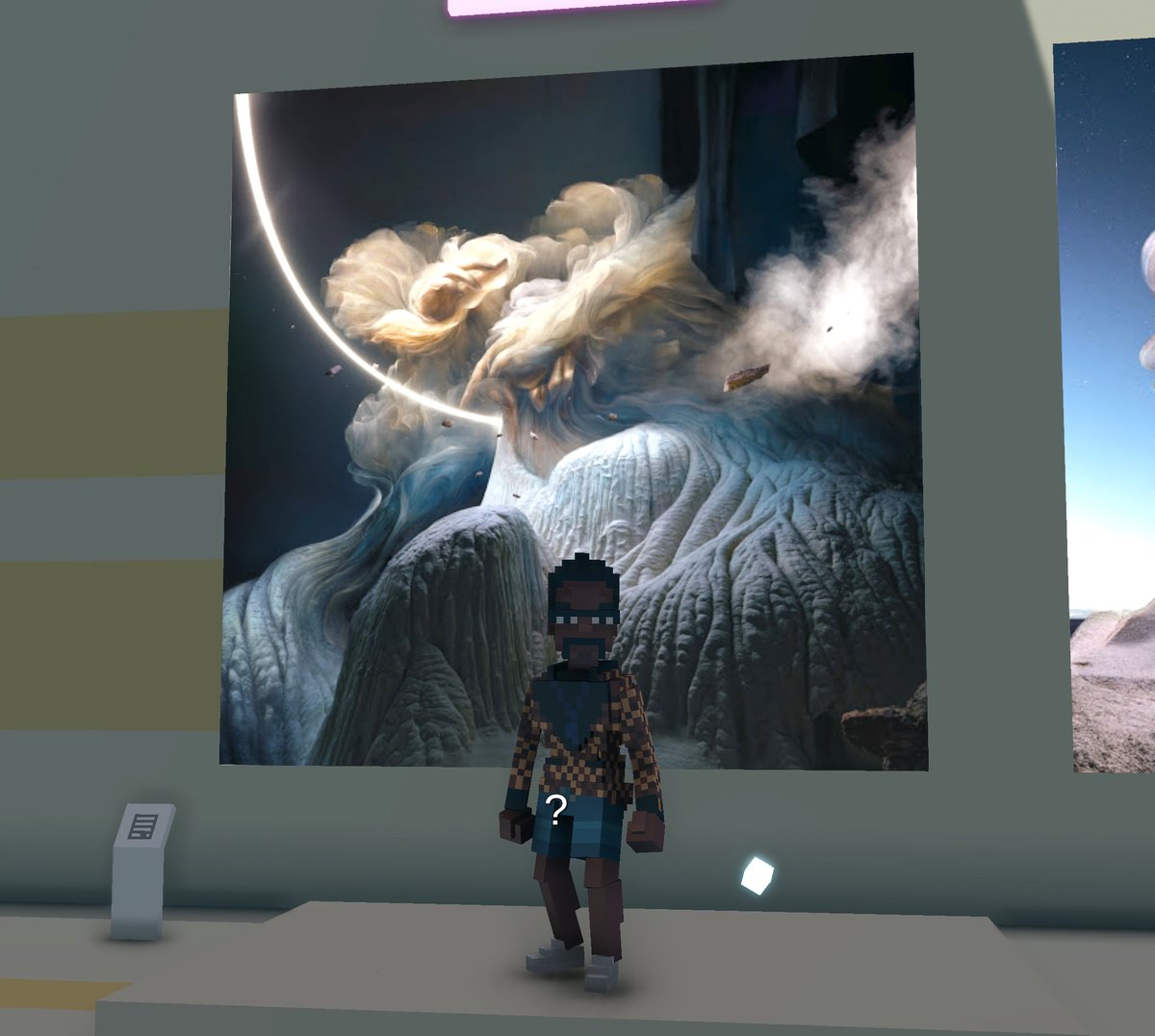 NFT_AlexD's tweet photo. @TheSandboxGame @MOCDA_ I just participated in the #TheSandbox weekly contest for a chance to win 200 mSAND! Here is my favorite piece from the ‘Impossible Worlds’ exhibition, check out my screenshot below!
👇
Absolutely love this one! https://t.co/IXN5PPA5hZ