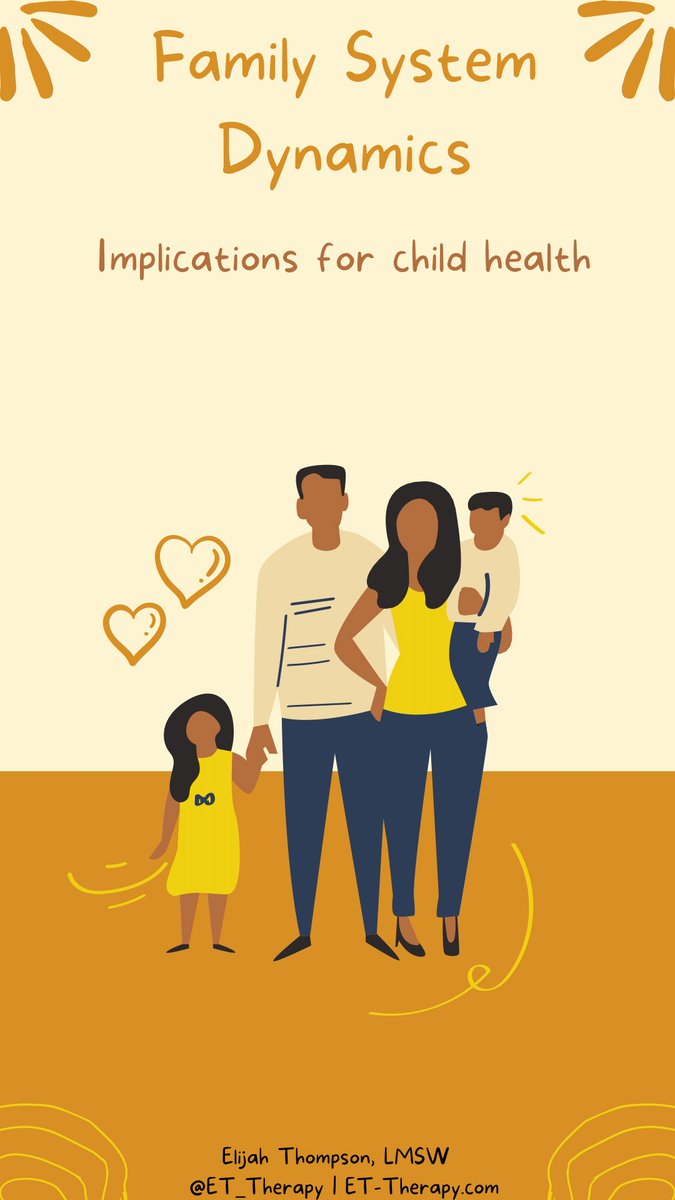ET_Therapy's tweet photo. The mental health of children &amp; adolescents is effected by family structure &amp; household dynamics

To improve outcomes parents
1) Engage in recreation &amp; play
2) Communicate openly &amp; honestly 
3) Use affirming language 
4) Maintain structure in household
5) Discipline w/ compassion https://t.co/w6tKQluMrX