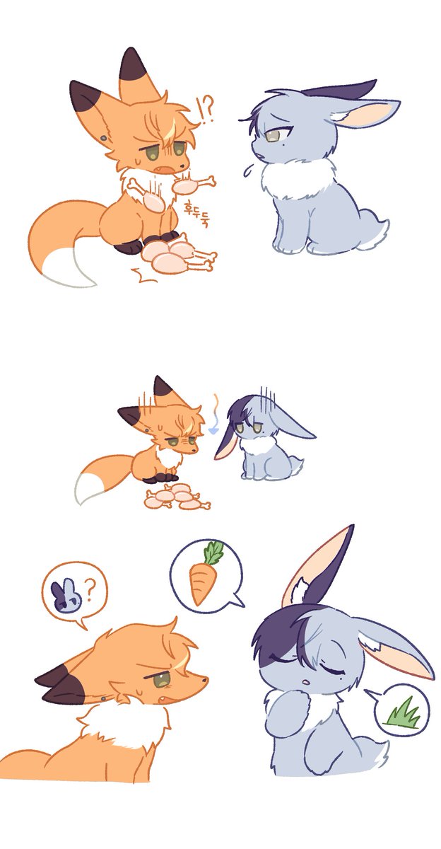 AKTU_JMT's tweet photo. 아키토우
🦊🍗⁉️  🐰🥕 https://t.co/uDxPPeJauR
