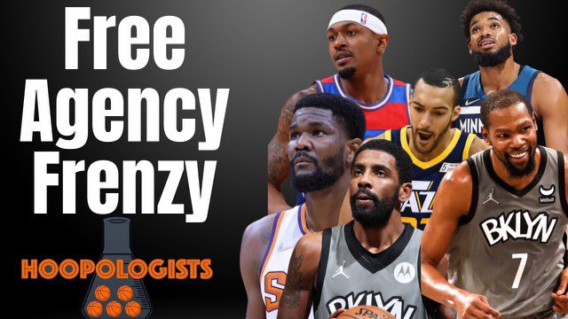 Hoopologists's tweet photo. Episode 99 just dropped! #NBA free agency has been unbelievable so far! The signing have been good but the trades have been even better! 

Click the link below to give it a listen
https://t.co/Dss5It1eP7

#NBATwitter whatcha think? https://t.co/rULarxvgAD