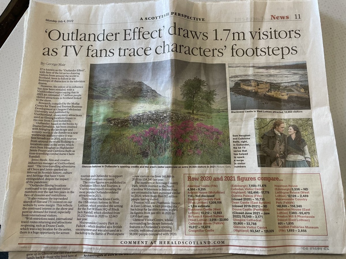 I know that’s right!!! I’ll tell ya, making a career out of Outlander has been the greatest treasure of my life. Being a part of the Outlander Effect &amp; what it has brought to Scotland is extraordinary 🤍