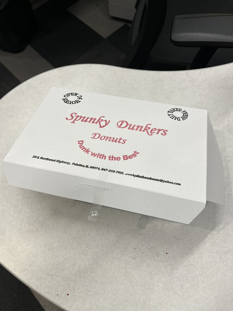 Huge thanks to <a href="/jacobimadness/">Tim Jacobi</a> for bringing donuts to <a href="/WBBMNewsradio/">WBBM Newsradio</a>. There is a rumor that I ate the double chocolate right next to the dieting <a href="/BeauDuran/">Beau Duran</a>. Don’t believe that slanderous lie.
