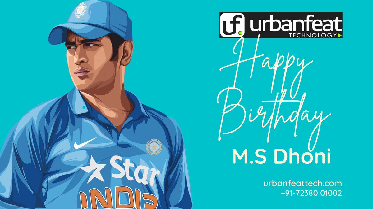 urbanfeattech's tweet photo. Happy birth day best captain of Indian Cricket team!
#startupup #businessowner #digitaladvantages #digitalmarketingagency #agencylife #LifeofDigitalMarketer #business #startupbusiness #Dhoni #GrowWithUFT #Dhoni #birthday https://t.co/lmvlHheCOP