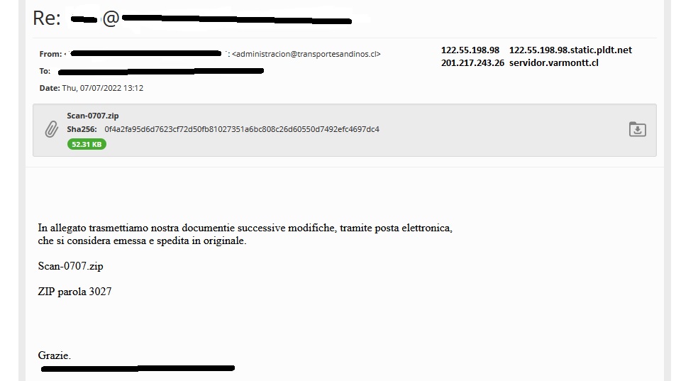 JAMESWT_WT's tweet photo. "Re: *@* " spam email
spread #emotet #epoch5 #heodo #Italy
Zip/Xls/Dll
https://t.co/B4QEHP363f
Urls
https://t.co/uydJk8gvhe https://t.co/OP05mFXEUs