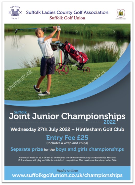 Suffolk Golf Union (@unionsuffolk) on Twitter photo The Joint Junior Championship is on 27th July <a href="/HintleshamGC/">Hintlesham Golf Club</a> Golf Club
What a great way to spend a day of your summer holidays ๐๐ข
What an opportunity to be a Suffolk Champion๐๏ธโโ๏ธ๐๏ธโโ๏ธ๐
Please enter by noon 18th July online - tomorrow! โฐ
suffolkgolfunion.co.uk/competition.phโฆ The Joint Junior Championship is on 27th July <a href="/HintleshamGC/">Hintlesham Golf Club</a> Golf Club
What a great way to spend a day of your summer holidays ๐๐ข
What an opportunity to be a Suffolk Champion๐๏ธโโ๏ธ๐๏ธโโ๏ธ๐
Please enter by noon 18th July online - tomorrow! โฐ
suffolkgolfunion.co.uk/competition.phโฆ