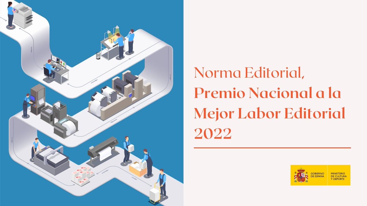 culturagob's tweet photo. 🗞️ @NormaEditorial, Premio Nacional a la Mejor Labor Editorial Cultural 2022

📚 El jurado ha destacado la “influencia cultural y social notable y prolongada en el tiempo” de la #editorial

https://t.co/HYsZXzhhWp https://t.co/f6c4gW7dx7