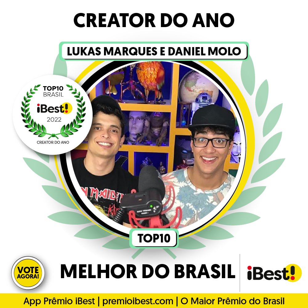 PremioiBest's tweet image. ✨🏆✨  Parabéns aos 10 maiores do Brasil em 2022 como Creator do Ano.

👇😃 Marque para quem vai a sua torcida!

#lukasmarques #danimolo #peterjordan #rodrigooliveira #gr6 #tirullipa 

iBest - O maior prêmio do Brasil