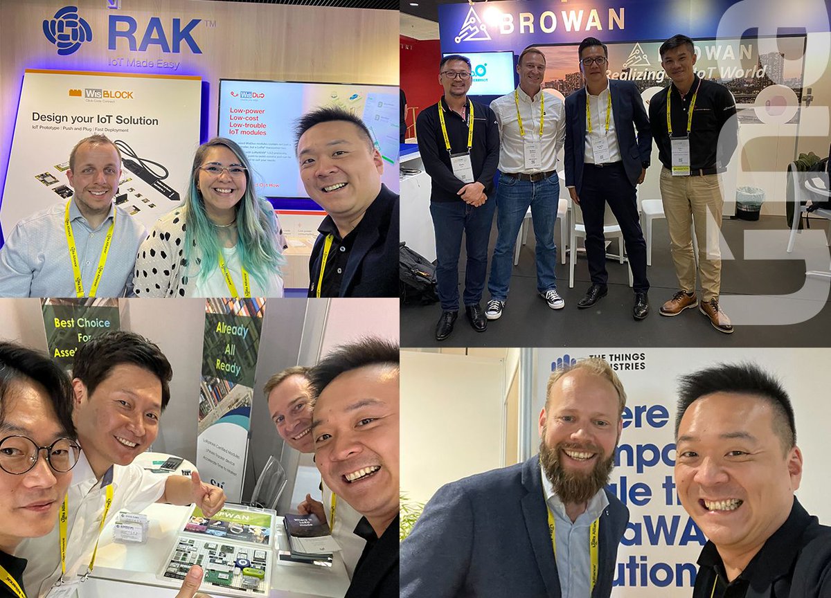 👋Hello from #LoRaWANWorldExpo! UnaBiz is finally meeting with the #LoRaWAN ecosystem and discovering new partnership opportunities!
Come say Hi to <a href="/pchiu33/">Philippe Chiu</a>, Matthieu Sevestre &amp; Arnaud Tayac at the expo! <a href="/LoRaAlliance/">LoRa Alliance</a> <a href="/thethingsntwrk/">The Things Network</a> <a href="/thethingsindust/">The Things Industries</a>  #IoT #LPWAN