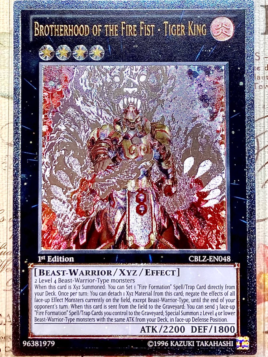 空凪 S Tweet 魁炎星王ーソウコ 英語版 レリーフです 赤色の背景と虎のレリーフ加工がカッコいいですね 遊戯王 魁炎星王ーソウコ Trendsmap