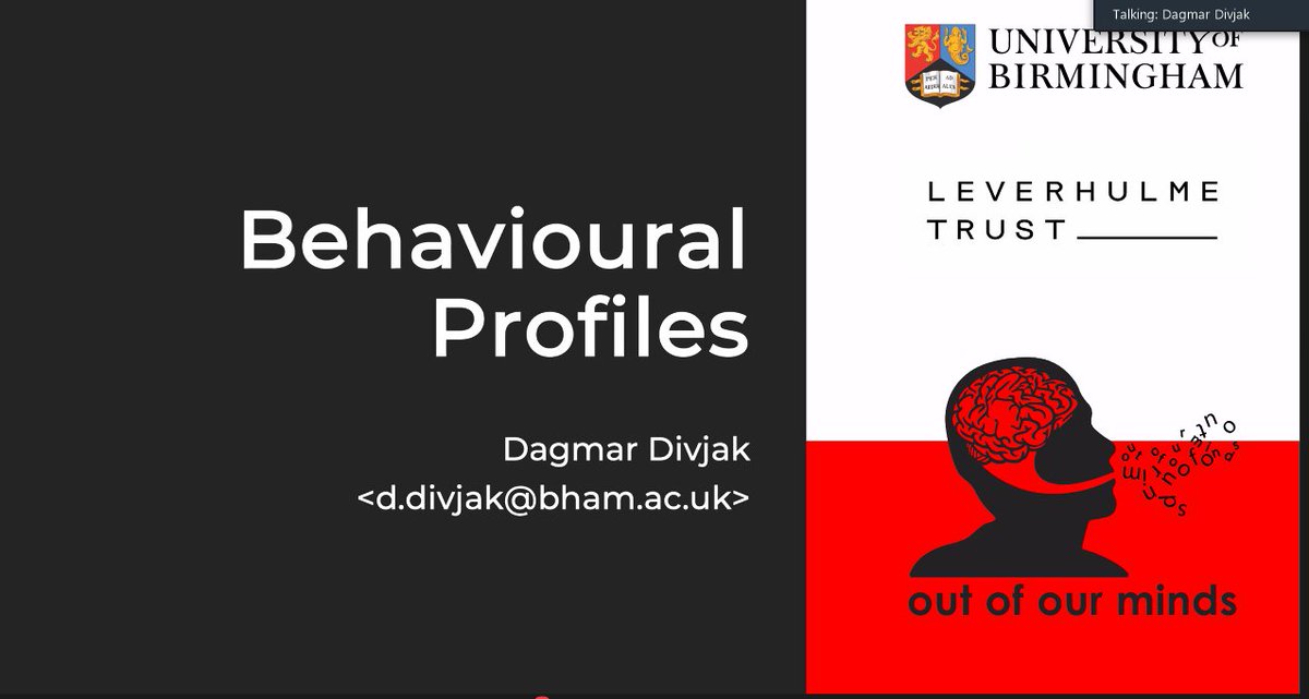 ooominds's tweet photo. Happening now: @dagmardivjak
at #ccrss22 presenting behavioral profiles! https://t.co/6yIbHn6JUj