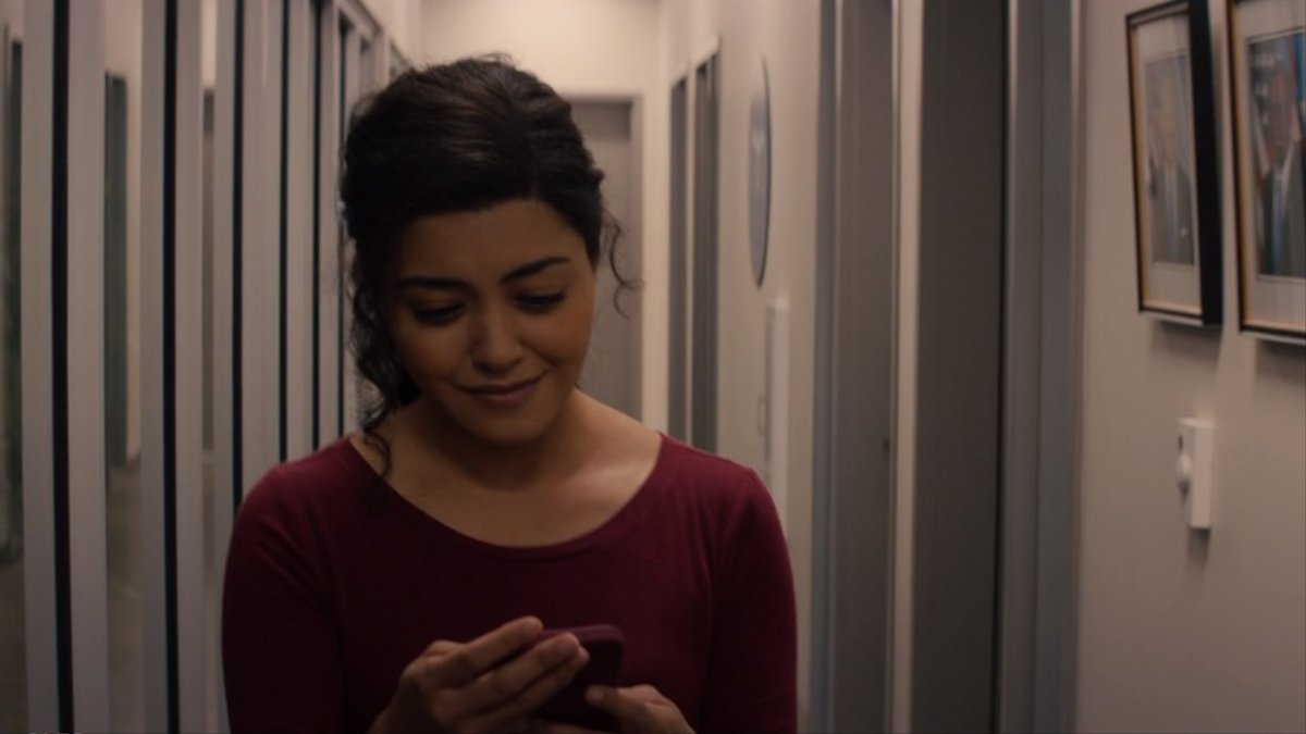 WP_writer's tweet photo. The look that one idiot in love gets on her face when she finds out the other idiot in love (that she's in love with) is going to be ok...
#NCISHawaii #Kacy #TwoIdiotsInLove #S1E20 https://t.co/hK70IhQuyk