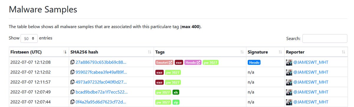 JAMESWT_WT's tweet photo. "Re: *@* " spam email
spread #emotet #epoch5 #heodo #Italy
Zip/Xls/Dll
https://t.co/B4QEHP363f
Urls
https://t.co/uydJk8gvhe https://t.co/OP05mFXEUs