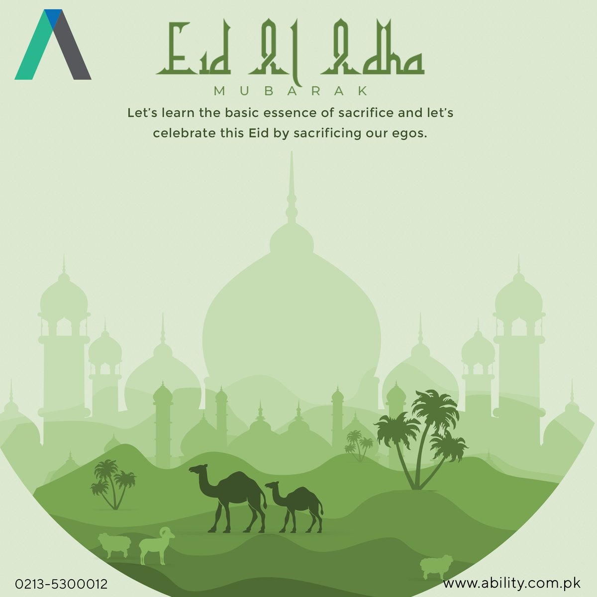 abilitypvtltd's tweet photo. Let’s learn the basic essence of sacrifice and let’s celebrate this Eid by sacrificing our egos.
#Eid2ndDay  #ability  #hire #humanresource  #jobhunt  #hiringnow  #eid2022  #eiduladha2022 https://t.co/PcMVKSzifG