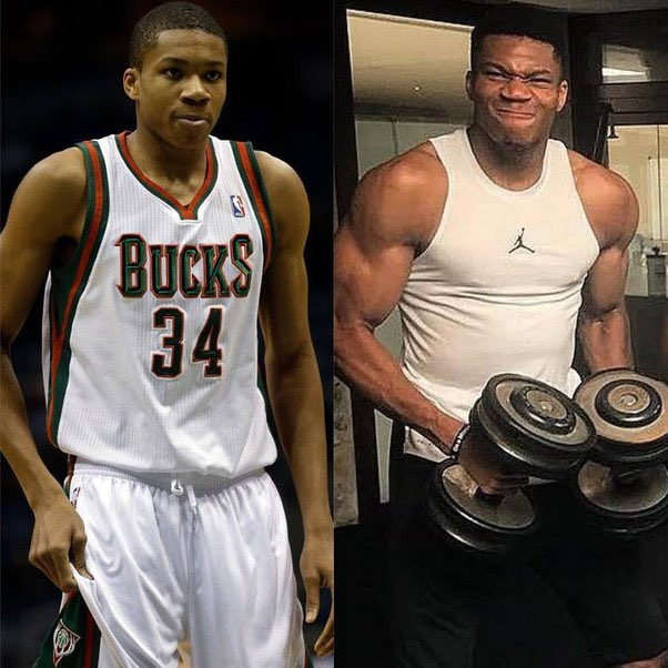 NBAMemes's tweet photo. This is forever going to be the biggest transformation in NBA history!💪 https://t.co/S4p3vWSpd4