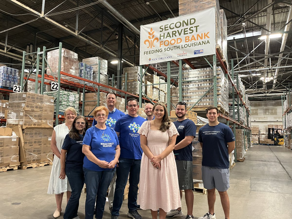 2ndHarvestGNOA's tweet photo. Thank you @MorganStanley Foundation for donating $25,000 to help us provide more food choices at School Pantries for families facing hunger in South Louisiana! #MSGivesBack @FeedingAmerica https://t.co/KmPAUQyvFF