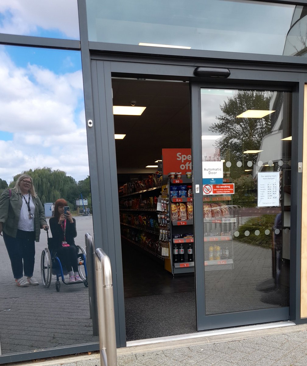 McColls now has an automatic door. This is abolutely amazing and totally made my day. I might have cried a little bit when I saw it this morning. It will make such a difference. Thank you <a href="/bradshaw5923/">Becky Bradshaw</a> .You're brilliant. I have already been in and out twice, just because I can!