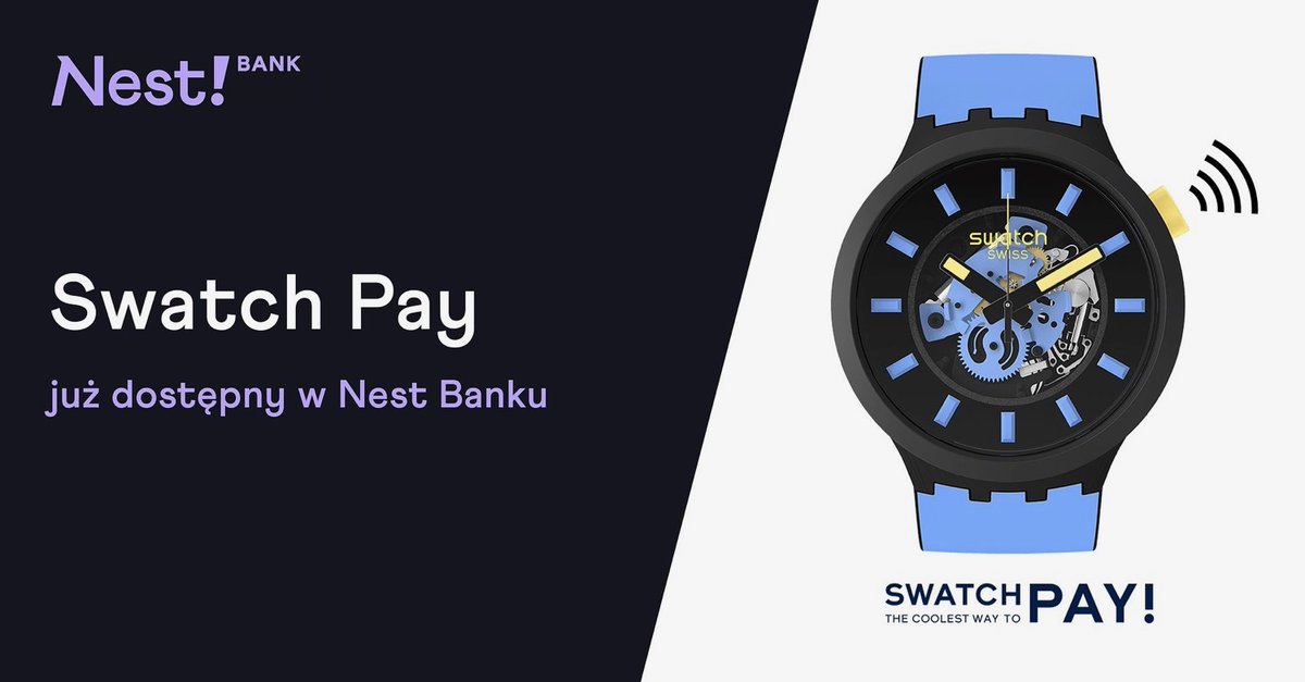 ROOTBLOGit's tweet photo. 🆕 Klienci Nest Banku mogą korzystać z płatności #Swatchpay
➡️ https://t.co/wavg7cEnaK
#NestBank https://t.co/oNZkaZasJj