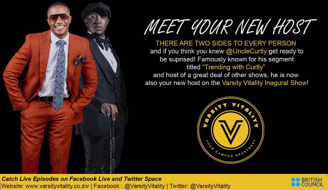 VarsityVitality's tweet photo. Are you ready for some fun? Meet your host! @CurtlyGwindi https://t.co/3W6VBY50rr