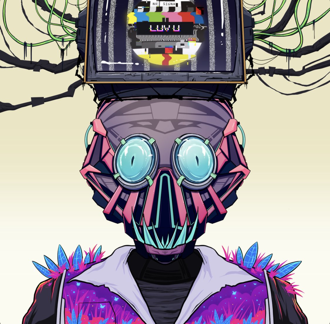 ACdegods's tweet photo. Hopped on the @robotmafiaclub train with all the homies from @MickeyDegods and @GuzzlerDao.
Art is clearly unique and the vintagetv head is 🔥 
#tubehead https://t.co/B9uHg4E3Im