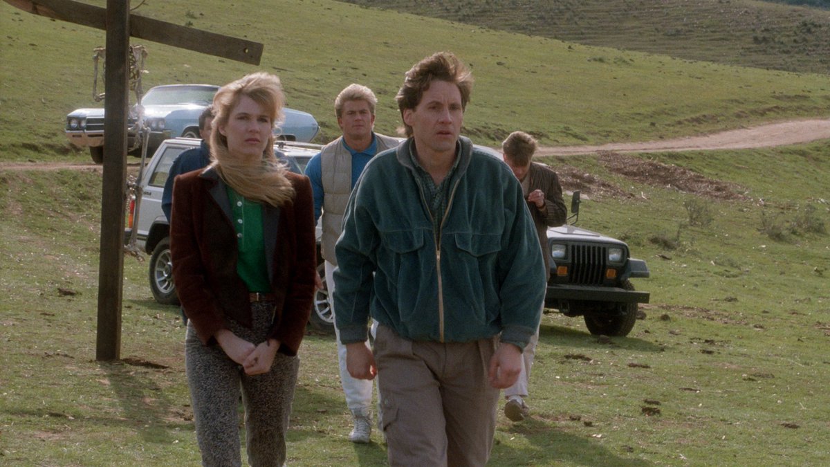 Bobby Johnston, Francine Lapensée, and Eric Larson in Demon Wind (1990)